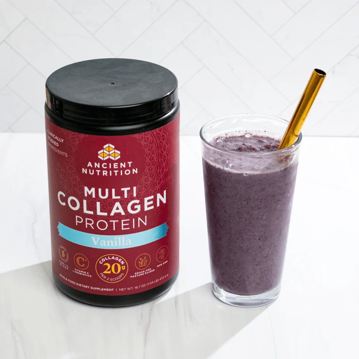 multi collagen protein vanilla smoothie