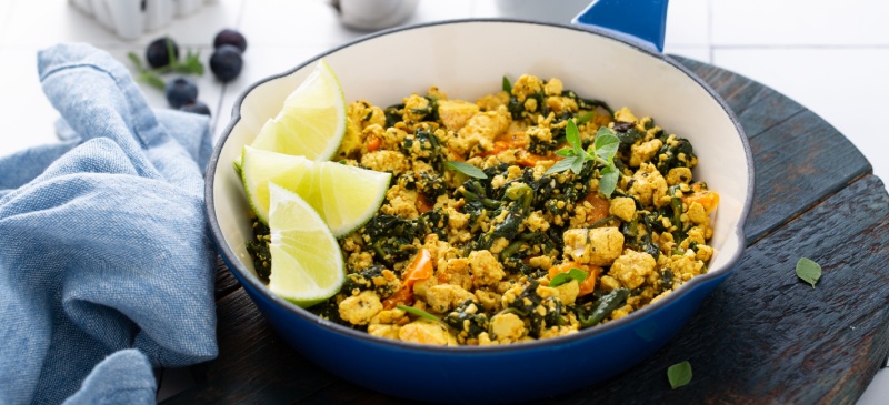 High protein tofu scramble