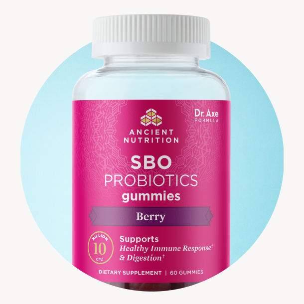 bottle of sbo probiotics gummies