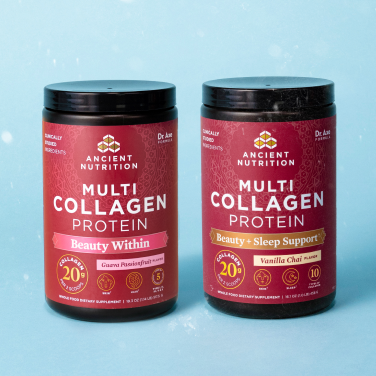 2 bottles of Multi Collagen Protein powder side by side