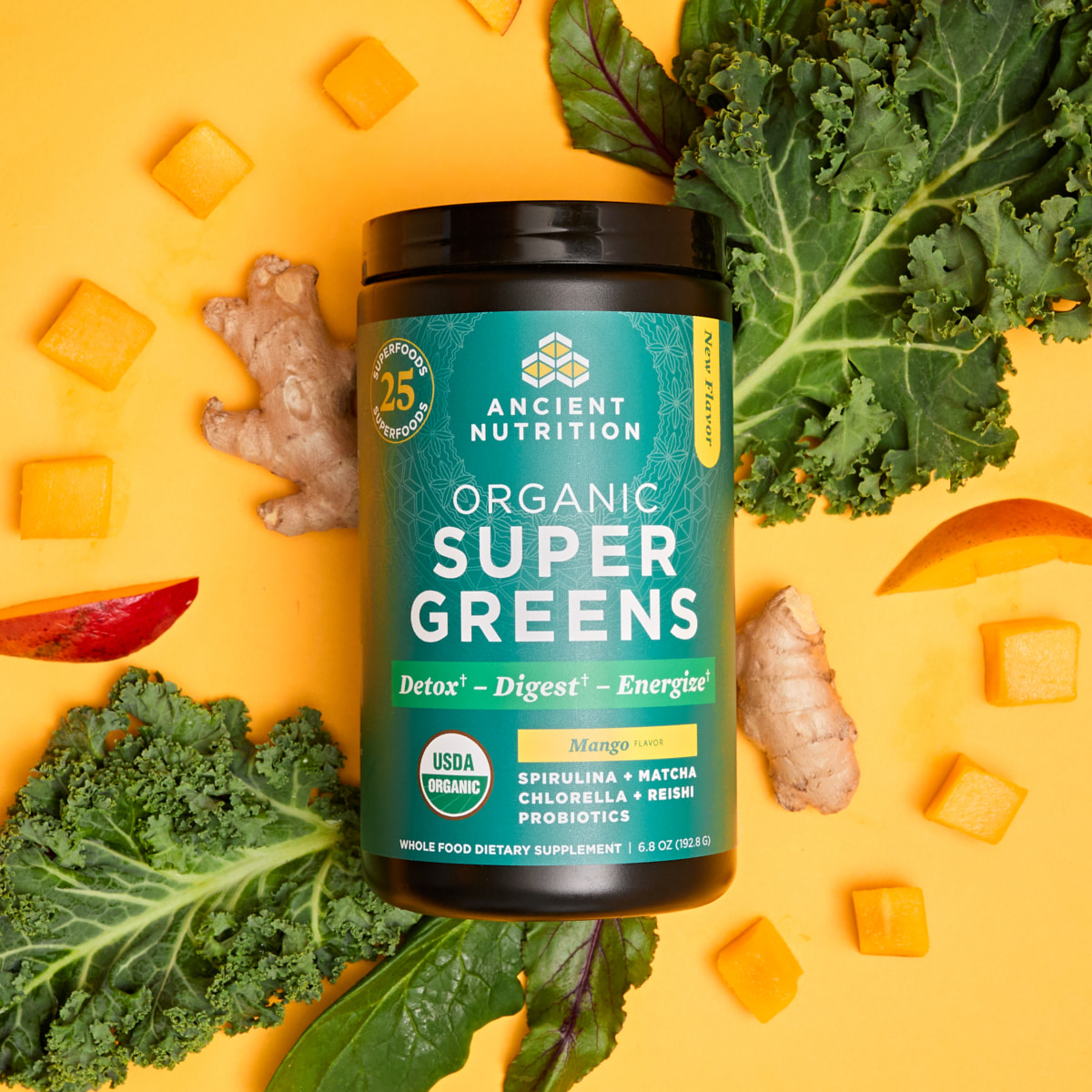 supergreens mango bottle