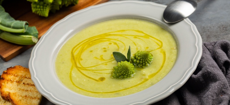 Broccoli cauliflower soup