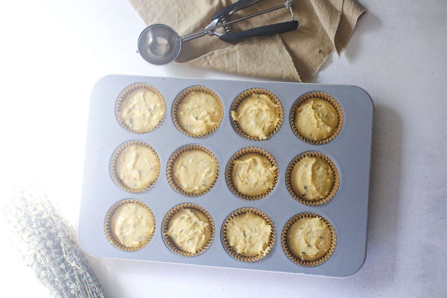 Lemon lavender cupcakes step