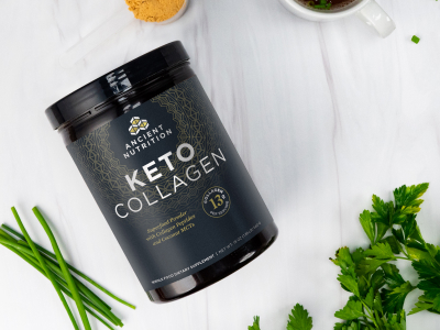 bottle of Keto Collagen pure