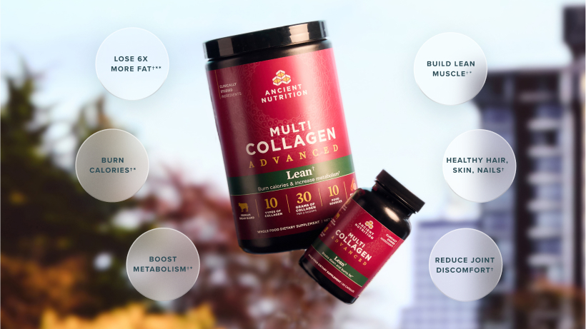 multi collagen advanced lean powder and capsules