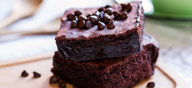 Coconut fudge vegan brownies