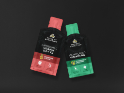 2 gel packs on a black background