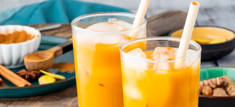 Iced golden milk latte recipe
