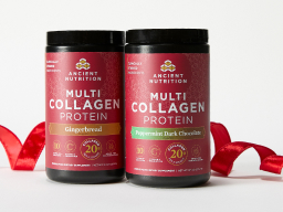 Multi Collagen Holiday Flavors with red bow 