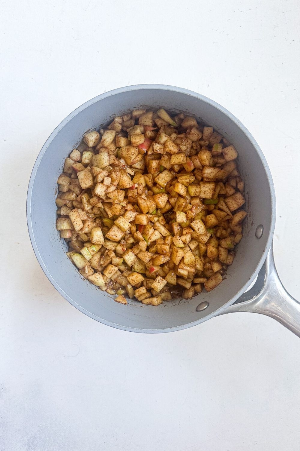 Apple crumble process