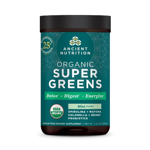 Organic SuperGreens Powder Mint Flavor (25 Servings)