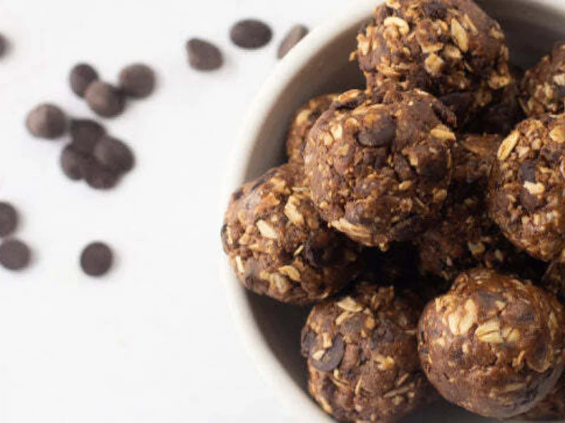 protein balls in a bowl