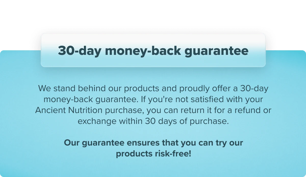 30 day money back guarantee