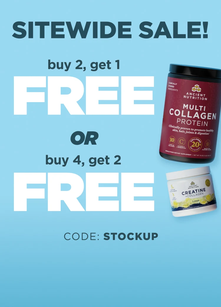 sitewide sale! buy 2 get 1 free or buy 4 get 2 free with code STOCKUP
