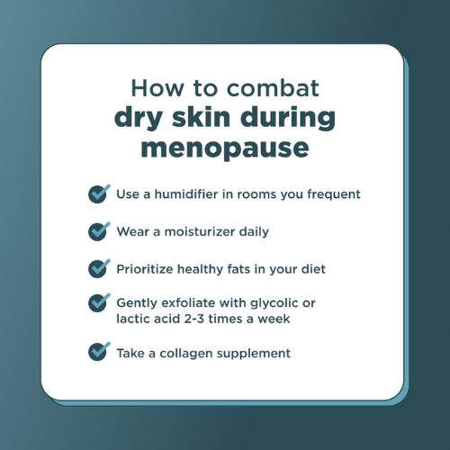 how to combat skin during menopause
