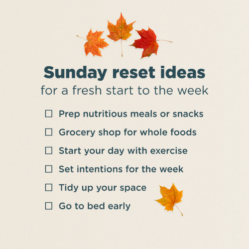 sunday reset ideas