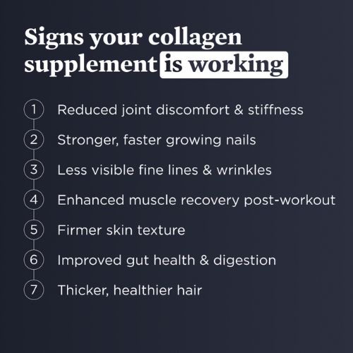 signs your collagen supplement is working