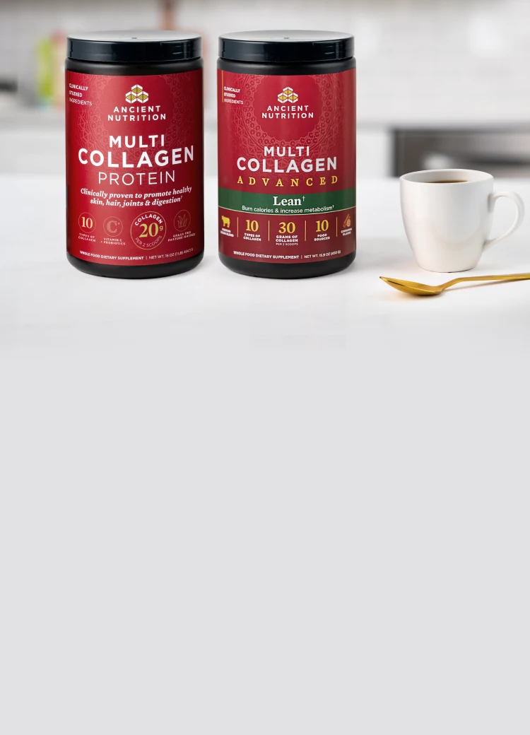 2 bottles of multi collagen protein and multi collagen protein powder lean