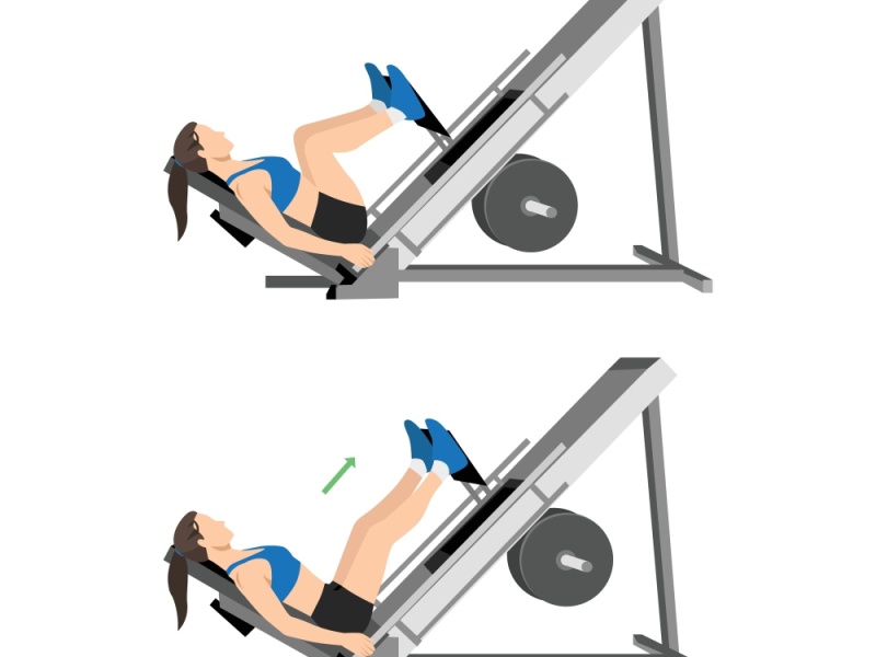 Leg press machine