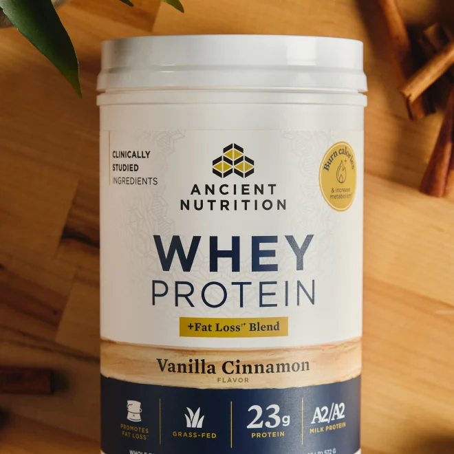 a bottle of Whey Protein Fat Loss