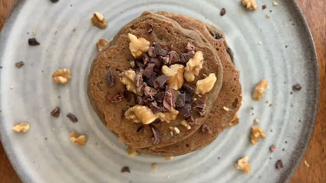 Low Carb Pancakes W Peanut Butter Jpg