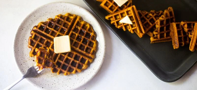 Pumpkin spice waffles