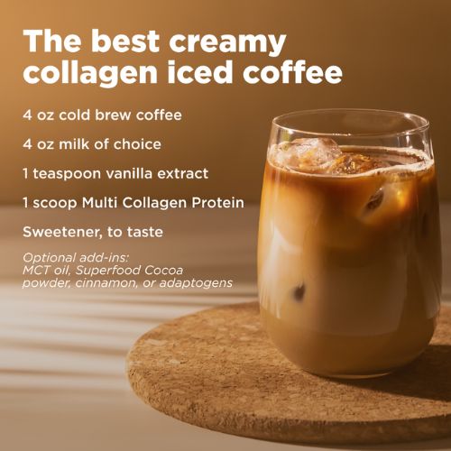 the best creamy collagen iced coffee