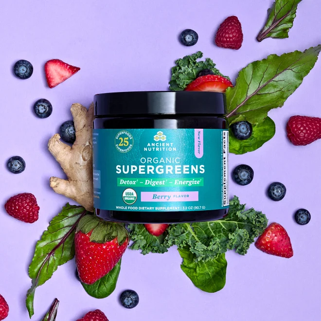 organic supergreens berry 12serv