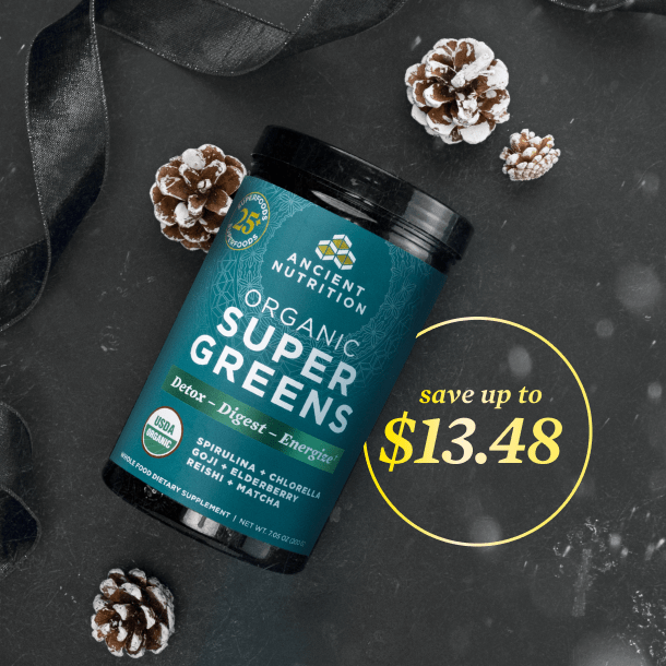 organic supergreens bottle