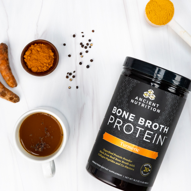 Bone broth protein turmeric 