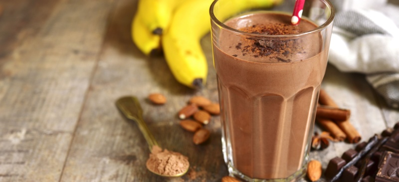 Chocolate morning protein shake