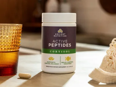 Active Peptides Cortisol Support† on a table