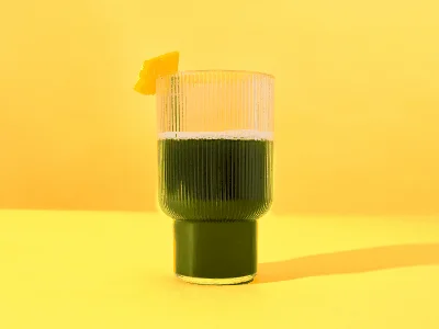 glass of supergreens