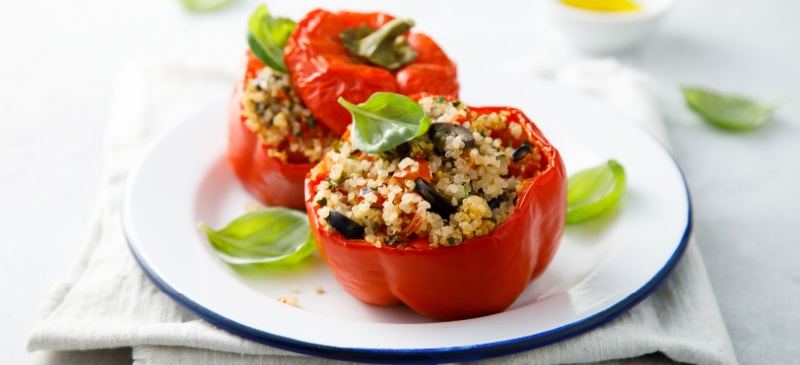 Quinoa stuffed peppers