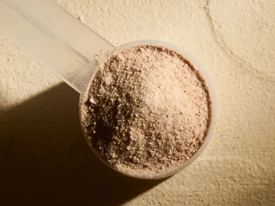 a scoop of powder