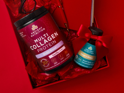 multi collagen brain boost and lions mane in a red box