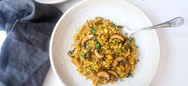 Mushroom risotto