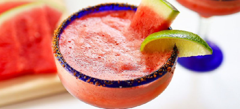 Frozen watermelon margarita