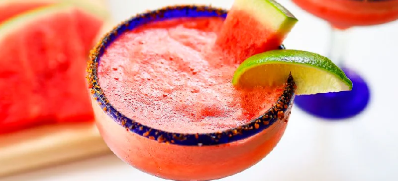 Frozen watermelon margarita