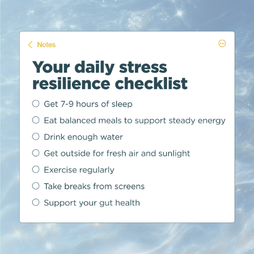 your daily resilience checklist