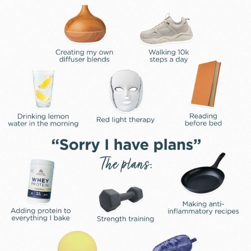 "sorry I have plans" the plans: