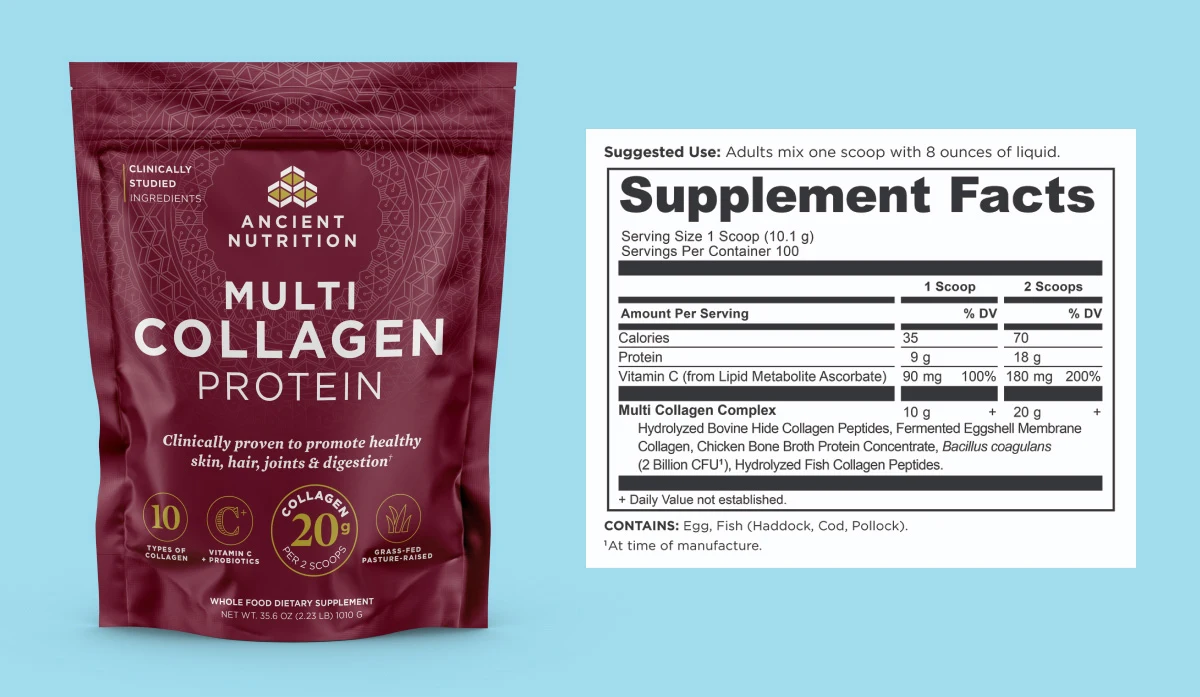 multi collagen protein supplement facts