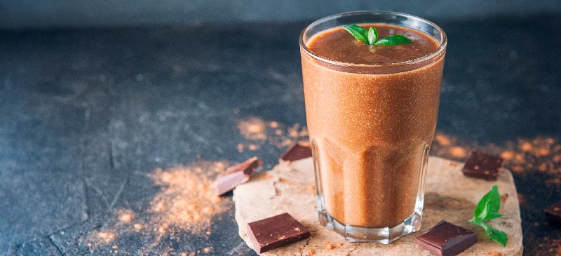 Dark chocolate protein smoothie