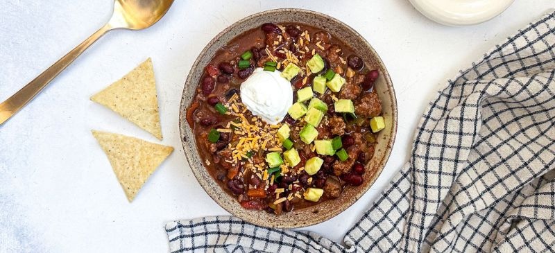 High-protein chili