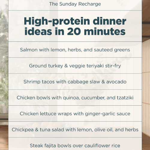 high protein dinner ideas in 20 minutes