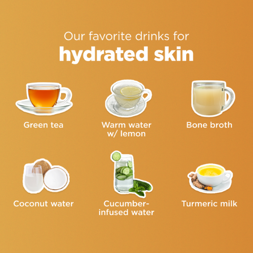 favorite drinks for hydrated skin