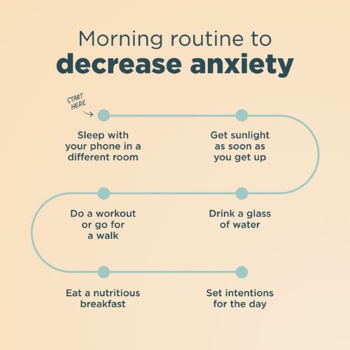 morning routine to decrease anxiety