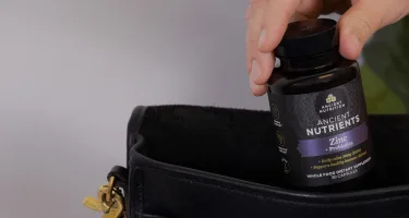 zinc + probiotics bottle