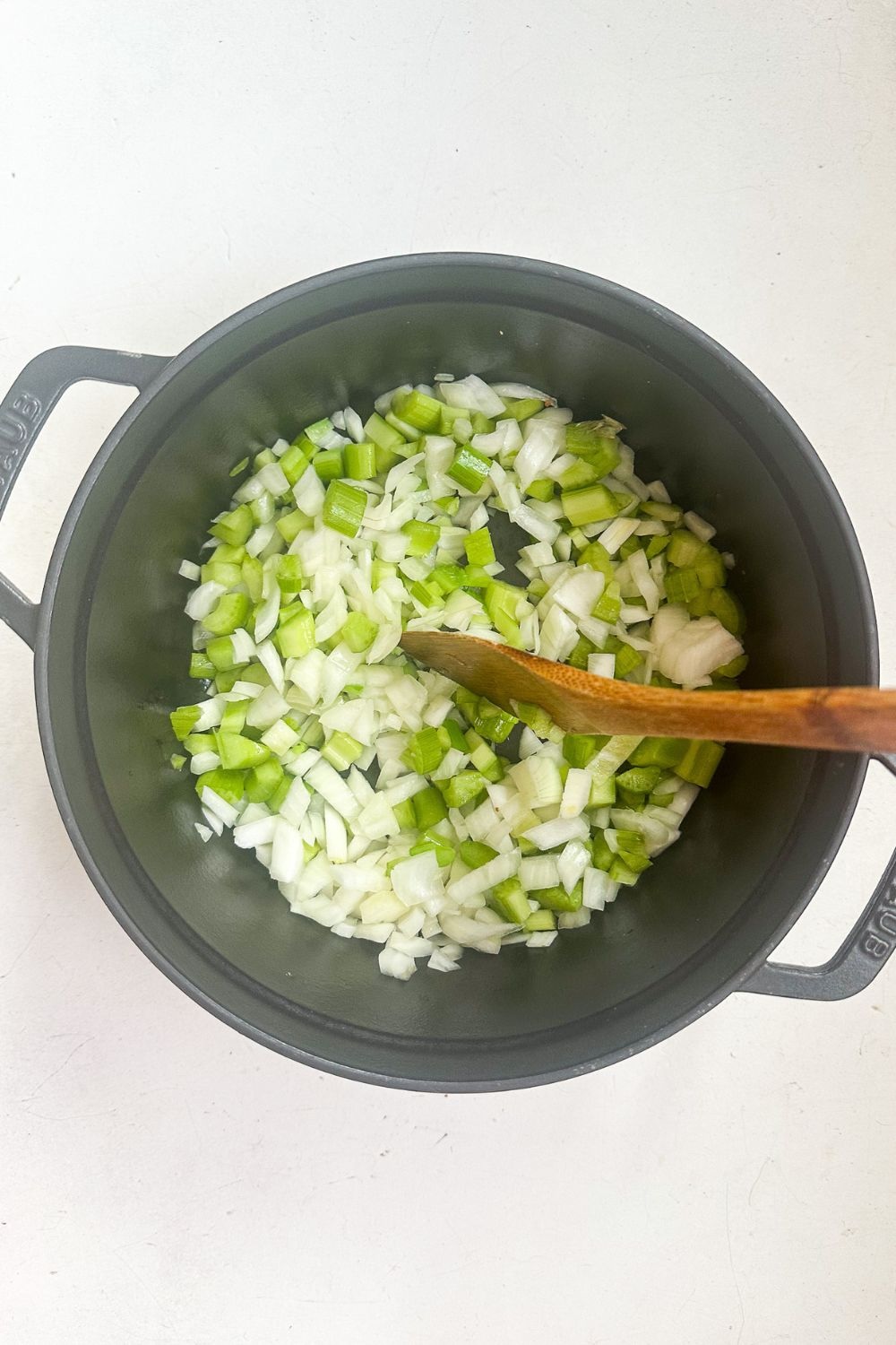 Parsnip soup process