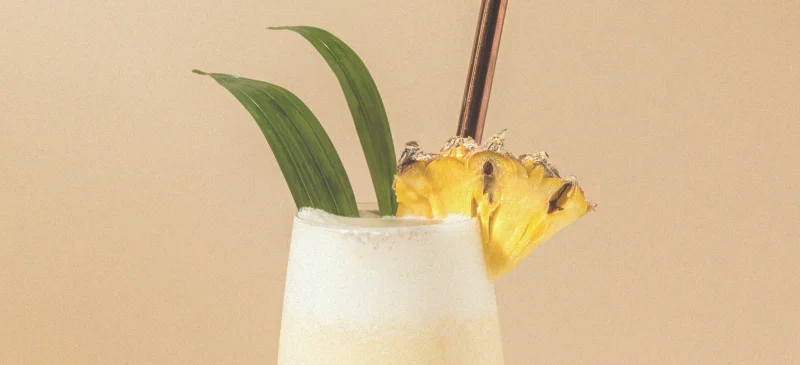 Pina colada smoothie with collagen